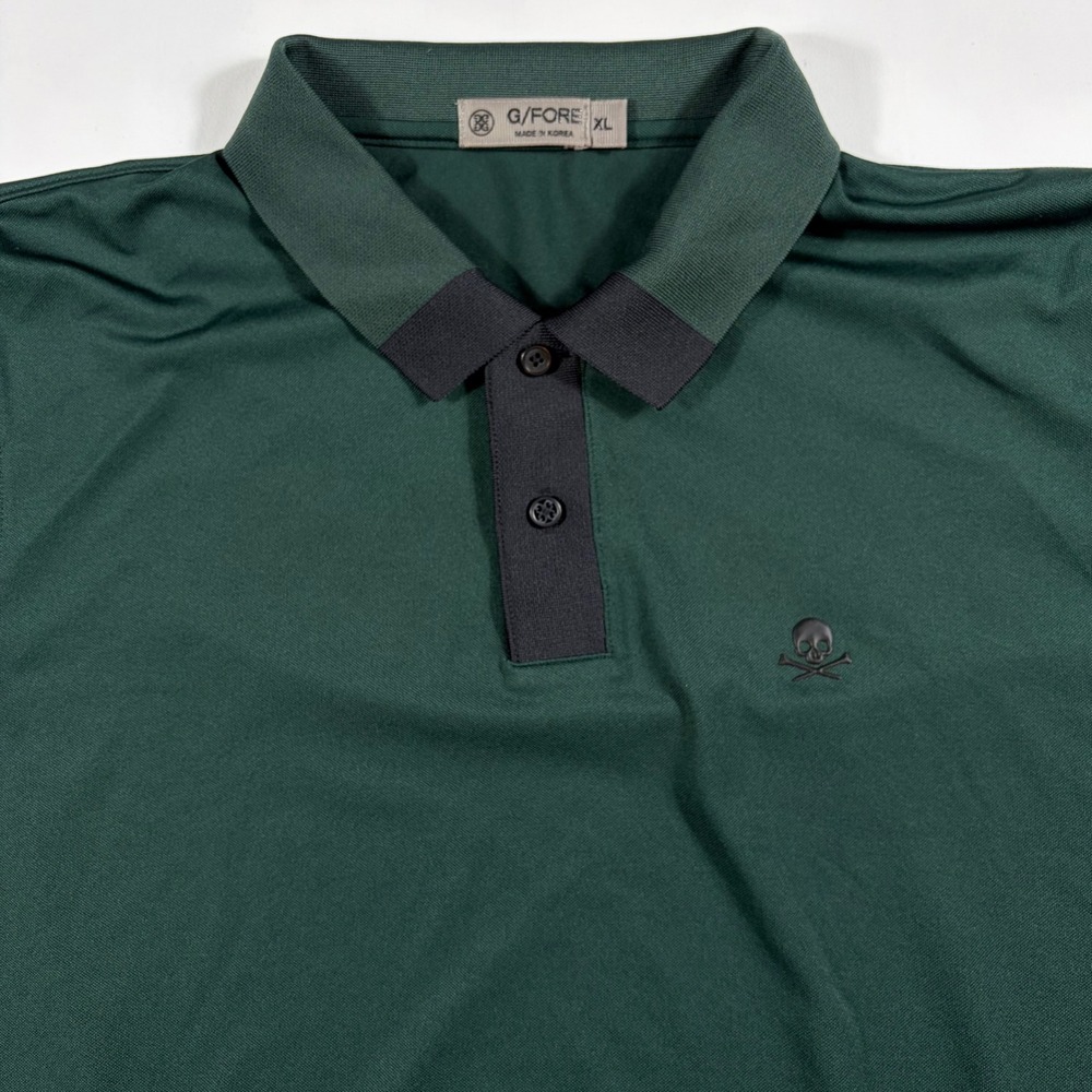 G/FORE Polo Shirt Mens XL Waldorf Astoria Golf Club Logo Performance Green